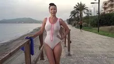 Play An American pussy conquered by a scoundrel on the street and taken to the hotel