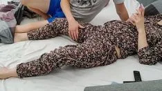 تشغيل مارس الجنس حامل في كس مع الانتهاء