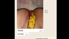 Hot Latina Girl Gets Naughty with a Banana while on the Phone - Part 4