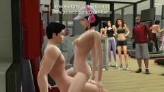 Reproducir Sesión de sexo de gimnasio caliente con novia hentai