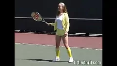 تشغيل Petite Blonde Teen 'Little April' Pussy Outdoor Pussy and Mosturbation