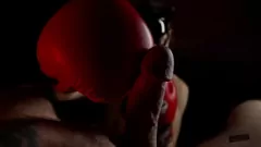 Play Mistress Dominates with Boxing Gloves while Getting a Loving Blowjob