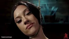 تشغيل عبودية سوط العبد: Hardcore Pussy Fingering & Hogtie Kink